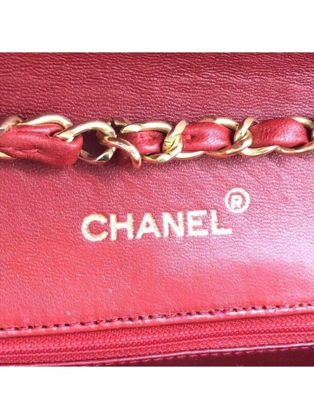 Chanel CC Logo Quilted Chain Shoulder Bag Turnlock Leather